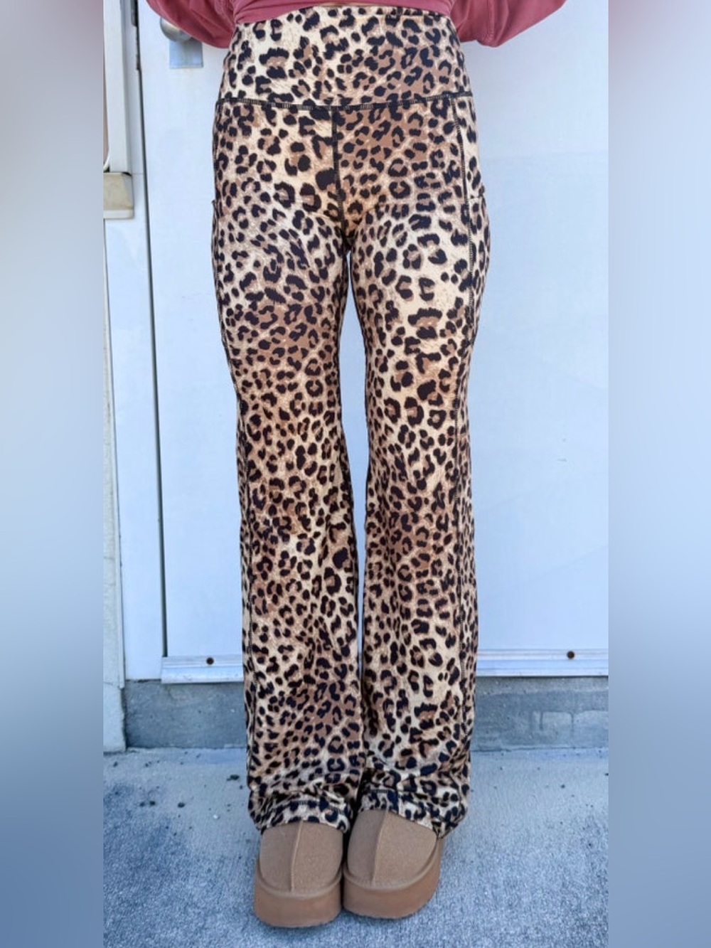 Rae Mode~ Leopard Print, Butter Soft, High-Rise, Flare Leggings